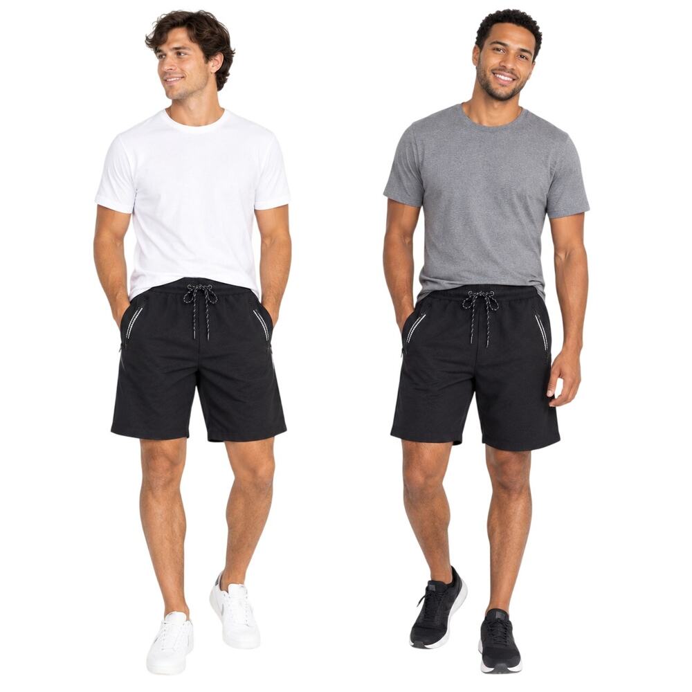 Aeropostale Men’s Black Drawstring Shorts Lot of 2 Size Medium